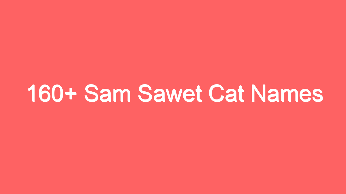 160 sam sawet cat names 3920